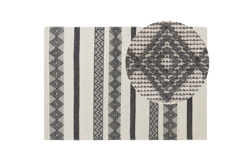 Davutlar Uldtæppe 160x230 cm - Beige - Tekstiler - Tæpper - Moderne tæppe - Uldtæppe