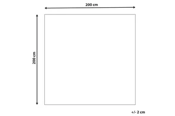 Davutlar Uldtæppe 200x200 cm - Beige - Tekstiler - Tæpper - Moderne tæppe - Uldtæppe