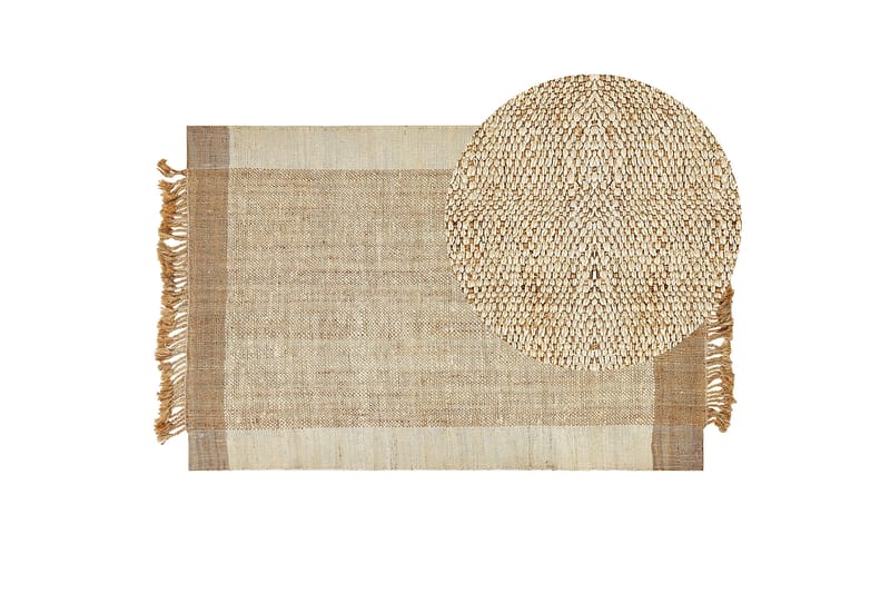 Dedemli Jutetæppe 200x300 cm - Beige - Tekstiler - Tæpper - Moderne tæppe - Sisaltæpper
