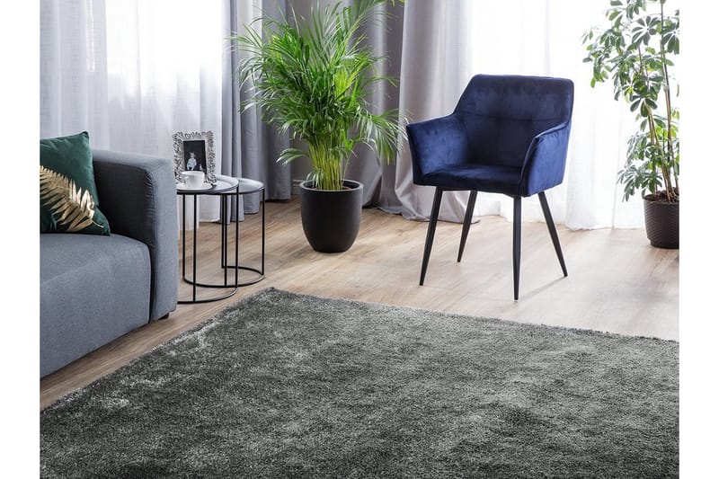 Demre Tæppe 200x200 cm - Mørkgrå - Tekstiler - Tæpper - Moderne tæppe - Ryatæpper