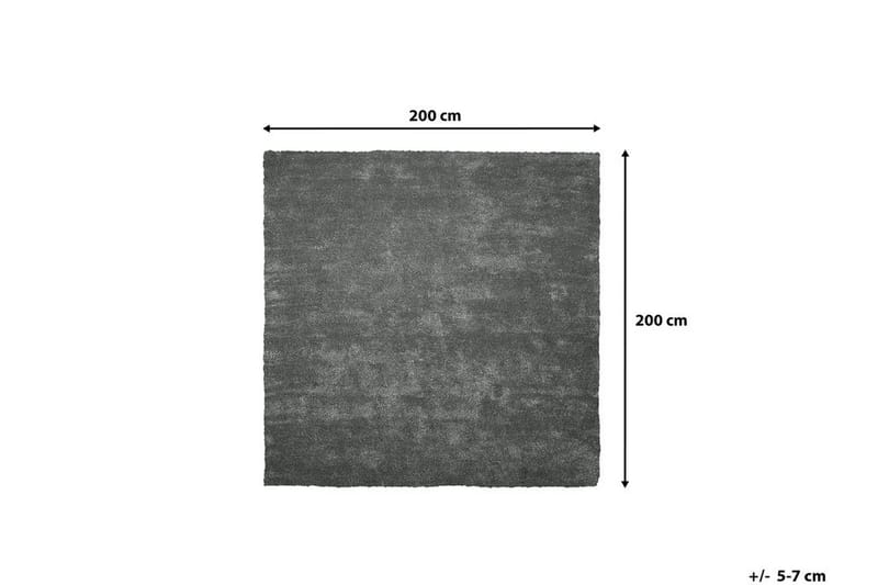 Demre Tæppe 200x200 cm - Mørkgrå - Tekstiler - Tæpper - Moderne tæppe - Ryatæpper