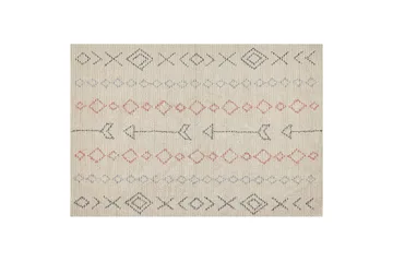 Dispur Bomuldstæppe 140x200 cm - Beige - Tekstiler - Tæpper - Moderne tæppe - Bomuldstæpper