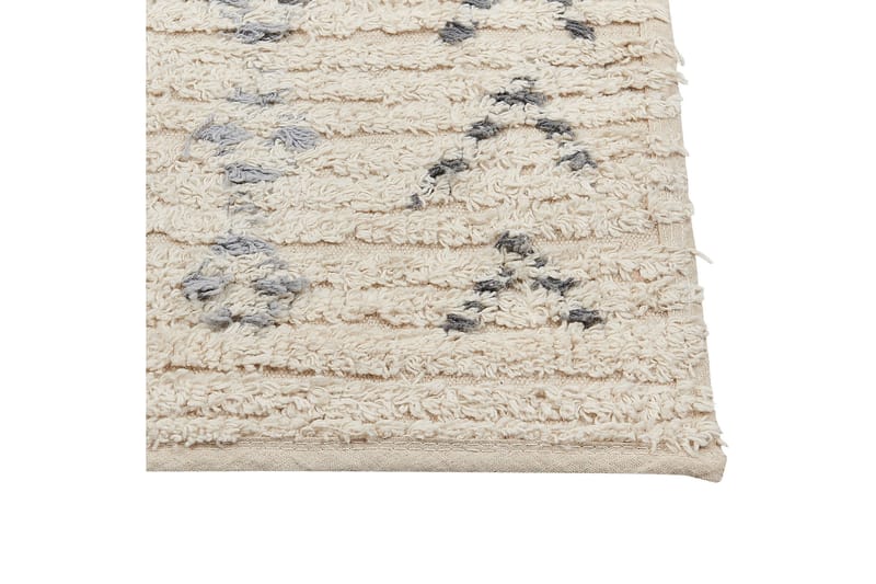 Dispur Bomuldstæppe 160x230 cm - Beige - Tekstiler - Tæpper - Moderne tæppe - Bomuldstæpper