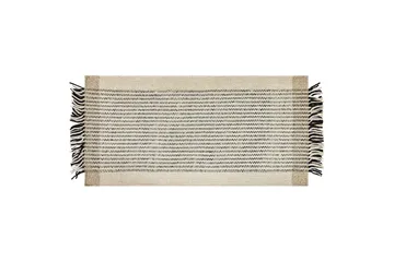 Divarli Uldtæppe 80x150 cm - Beige - Tekstiler - Tæpper - Moderne tæppe - Uldtæppe