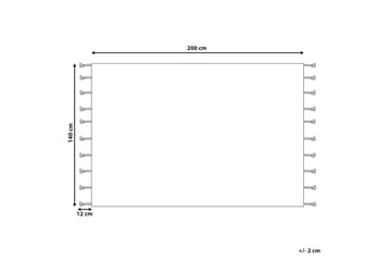 Dokuz Ryetæppe 140x200 cm - Beige - Tekstiler - Tæpper - Moderne tæppe - Bomuldstæpper