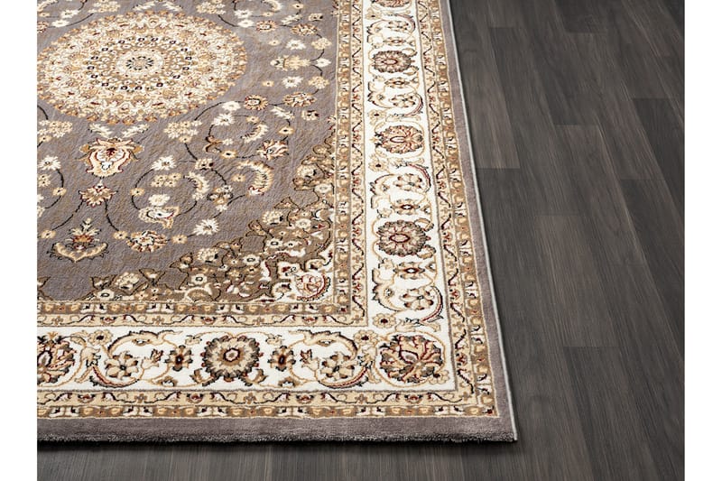 Dubai Medallion Wiltontæppe 120x170 cm - Grå - Tekstiler - Tæpper - Moderne tæppe - Wiltontæpper