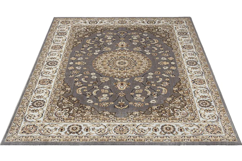 Dubai Medallion Wiltontæppe 160x230 cm, Grå