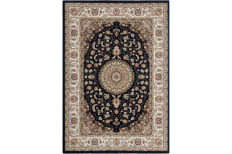Dubai Medallion Wiltontæppe 80x150 cm - Blå - Tekstiler - Tæpper - Moderne tæppe - Mønstrede tæpper