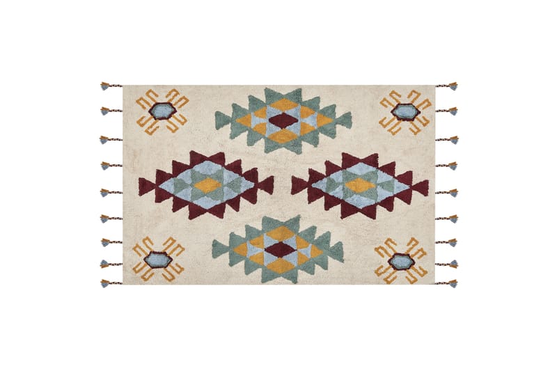 Duzce Ryetæppe 140x200 cm, Beige