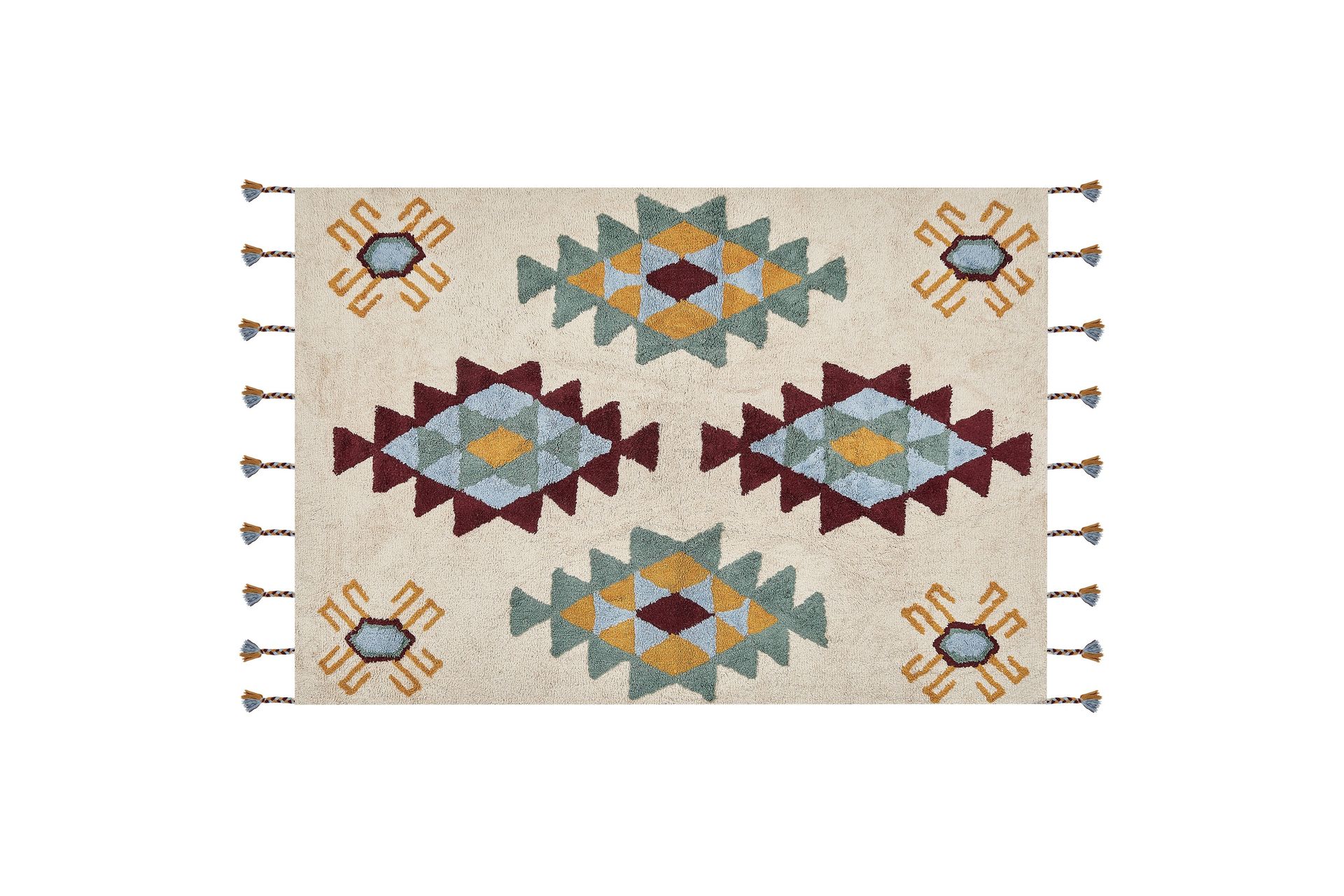 Duzce Ryetæppe 160x230 cm - Beige - Tekstiler - Tæpper - Moderne tæppe - Ryatæpper