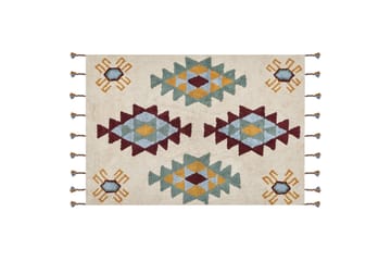 Duzce Ryetæppe 160x230 cm - Beige - Tekstiler - Tæpper - Moderne tæppe - Ryatæpper