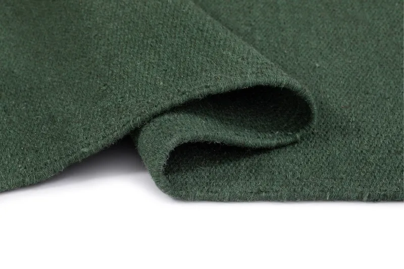 Eden Uldtæppe 140x200 cm Rektangulær - Smaragdgrøn - Tekstiler - Tæpper - Moderne tæppe - Uldtæppe