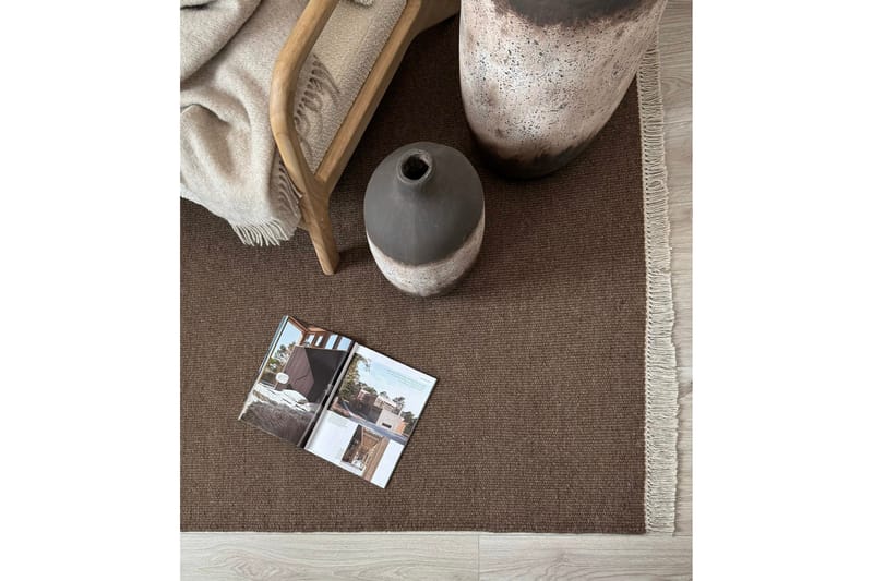Eden Uldt�æppe 240x340 cm Rektangulær - Brun - Tekstiler - Tæpper - Moderne tæppe - Uldtæppe