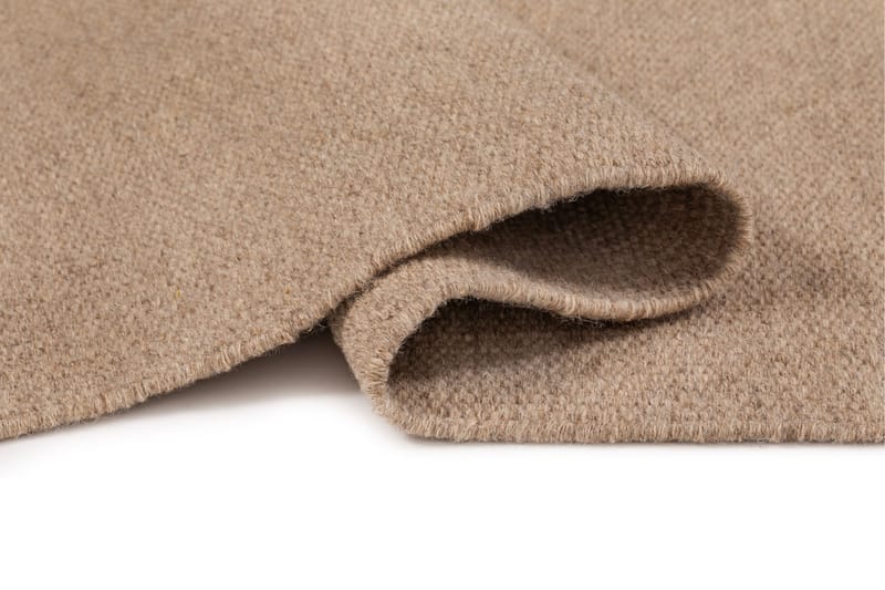 Eden Uldtæppe 250x250 cm Kvadratisk - Beige - Tekstiler - Tæpper - Moderne tæppe - Uldtæppe