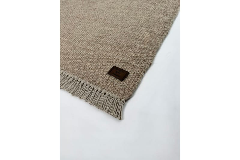 Eden Uldtæppe 250x250 cm Kvadratisk - Beige - Tekstiler - Tæpper - Moderne tæppe - Uldtæppe