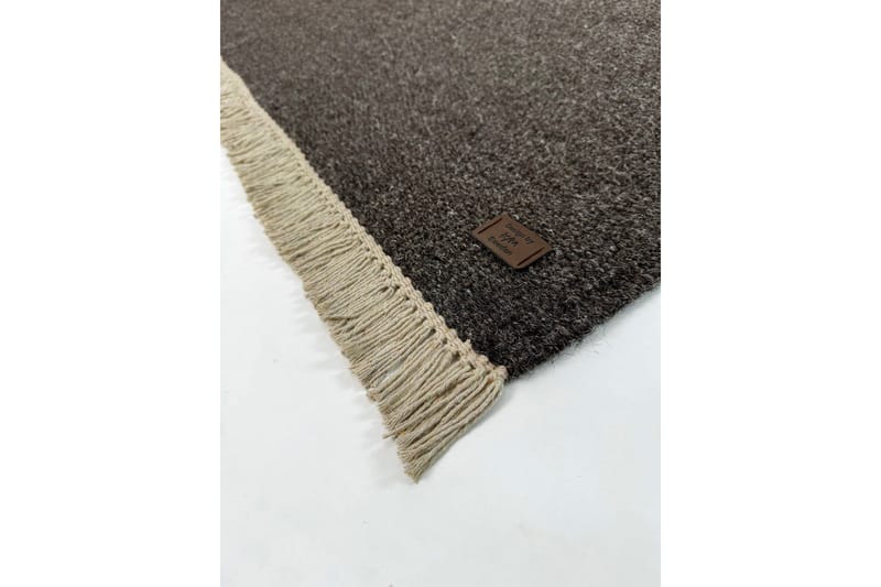 Eden Uldtæppe 250x250 cm Kvadratisk - Taupe - Tekstiler - Tæpper - Moderne tæppe - Uldtæppe