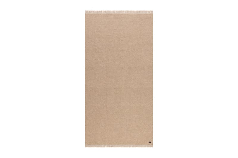 Eden Uldtæppe 75x150 cm Rektangulær - Beige - Tekstiler - Tæpper - Moderne tæppe - Uldtæppe