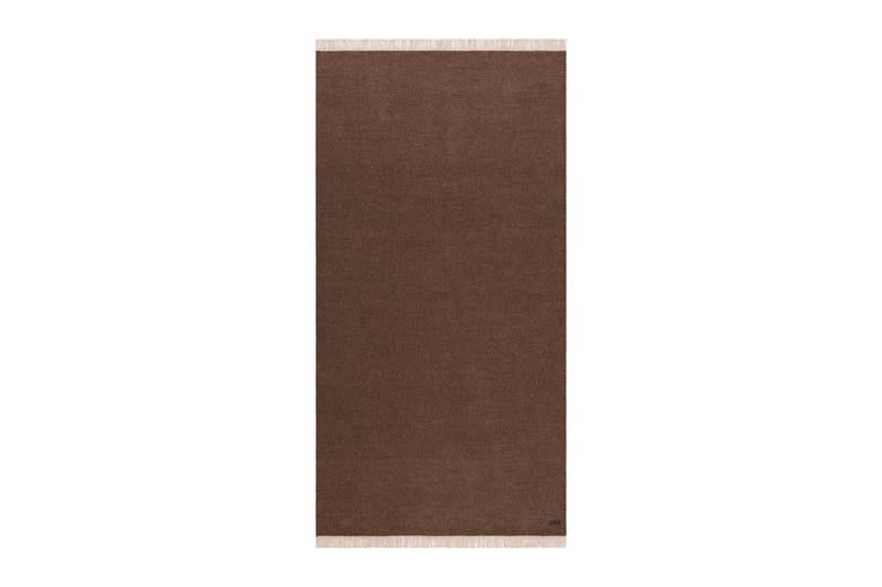 Eden Uldtæppe 75x150 cm Rektangulær - Brun - Tekstiler - Tæpper - Moderne tæppe - Uldtæppe