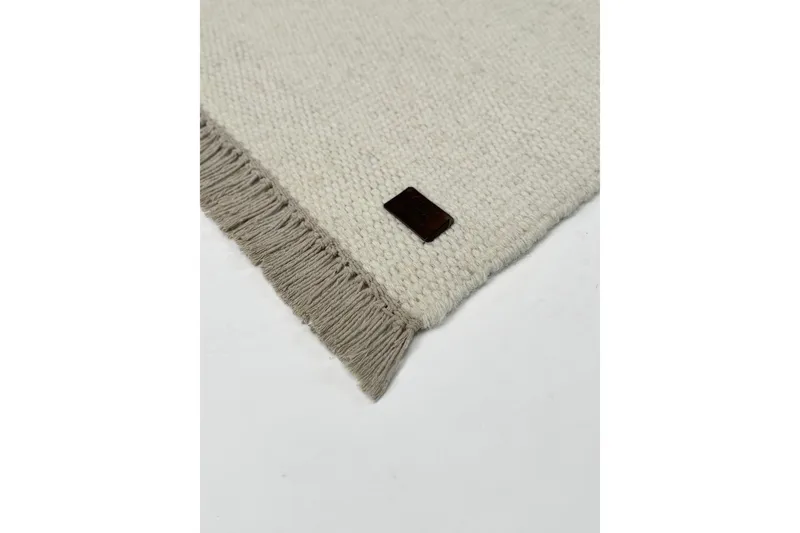 Eden Uldtæppe 75x150 cm Rektangulær - Creme - Tekstiler - Tæpper - Moderne tæppe - Uldtæppe