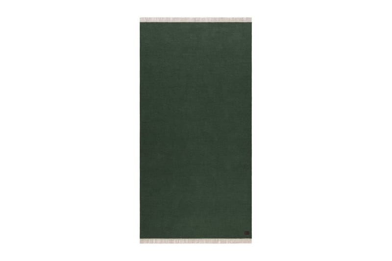 Eden Uldtæppe 75x150 cm Rektangulær - Smaragdgrøn - Tekstiler - Tæpper - Moderne tæppe - Uldtæppe