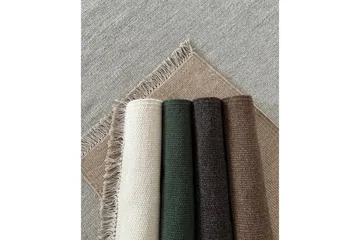 Eden Uldtæppe 75x230 cm Rektangulær - Smaragdgrøn - Tekstiler - Tæpper - Moderne tæppe - Uldtæppe