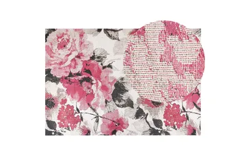 Ejaz Ryetæppe 140x200 cm - Rosa - Tekstiler - Tæpper - Moderne tæppe - Bomuldstæpper