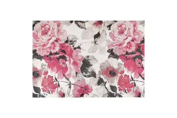 Ejaz Ryetæppe 140x200 cm - Rosa - Tekstiler - Tæpper - Moderne tæppe - Bomuldstæpper