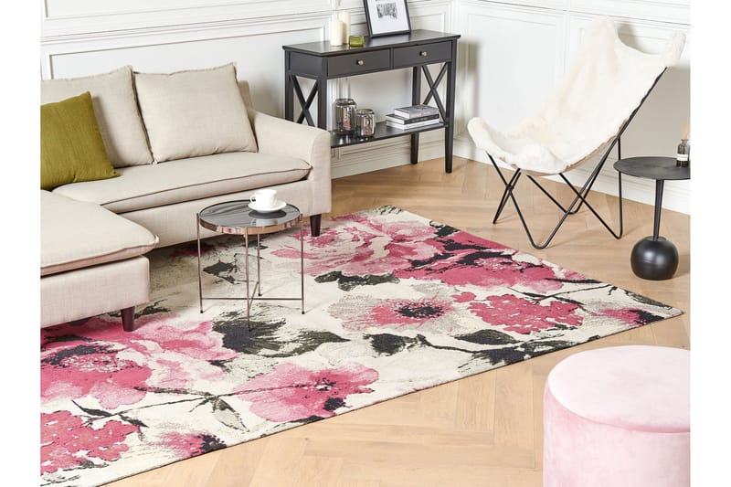 Ejaz Ryetæppe 200x300 cm - Rosa - Tekstiler - Tæpper - Moderne tæppe - Bomuldstæpper