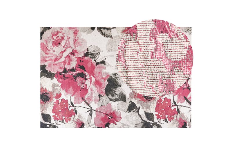 Ejaz Ryetæppe 200x300 cm - Rosa - Tekstiler - Tæpper - Moderne tæppe - Ryatæpper