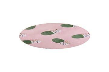 Eldivan Ryetæppe 120x120 cm - Rosa - Tekstiler - Tæpper - Moderne tæppe - Wiltontæpper