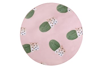 Eldivan Ryetæppe 120x120 cm - Rosa - Tekstiler - Tæpper - Moderne tæppe - Wiltontæpper