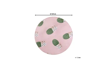 Eldivan Ryetæppe 120x120 cm - Rosa - Tekstiler - Tæpper - Moderne tæppe - Wiltontæpper