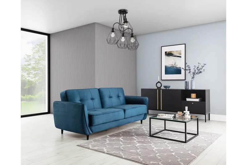 Elsher Ryetæppe 180x120 cm - Grå - Tekstiler - Tæpper - Moderne tæppe - Ryatæpper