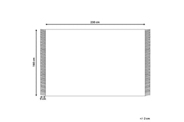 Emirler Uldtæppe 160x230 cm - Sort/hvid - Tekstiler - Tæpper - Moderne tæppe - Uldtæppe