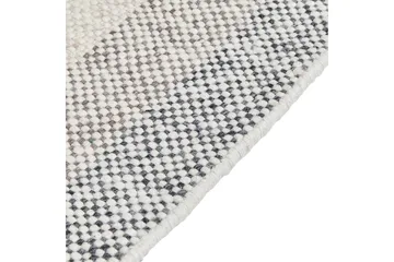 Emirler Uldtæppe 80x150 cm - Sort/hvid - Tekstiler - Tæpper - Moderne tæppe - Uldtæppe
