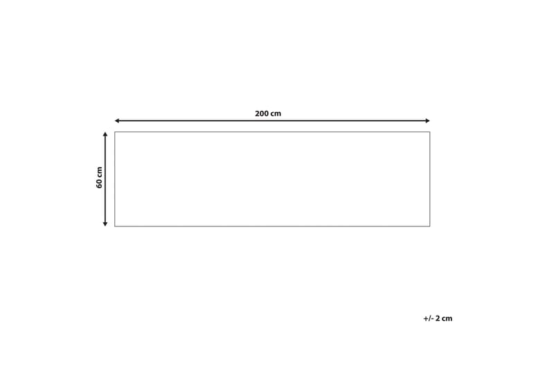 Enayam Ryetæppe 60x200 cm - Blå - Tekstiler - Tæpper - Moderne tæppe - Gangmåtter