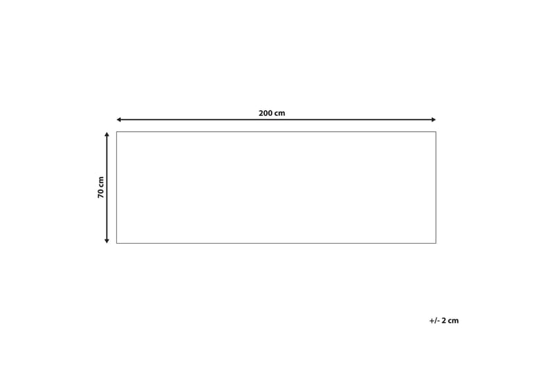 Enayam Ryetæppe 70x200 cm - Blå - Tekstiler - Tæpper - Moderne tæppe - Gangmåtter