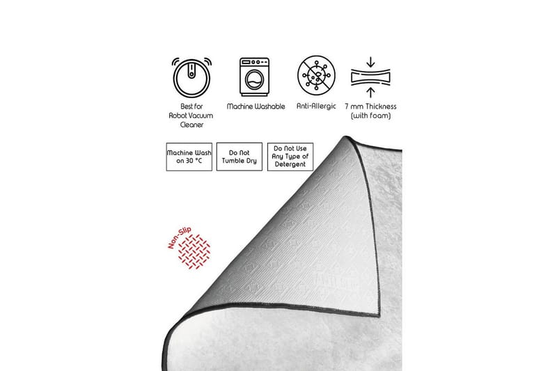 Entrétæppe Stribor - 80 x 200 cm - Tekstiler - Tæpper - Moderne tæppe - Gangmåtter