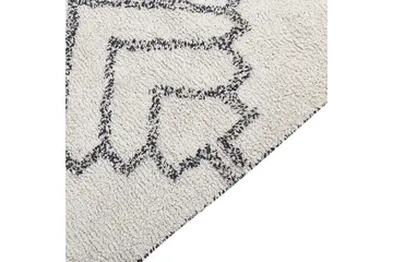 Eray Ryetæppe 140x200 cm - Sort/hvid - Tekstiler - Tæpper - Moderne tæppe - Ryatæpper
