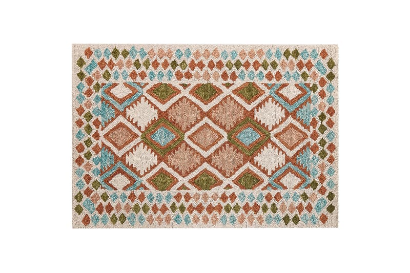 Ermenek Uldtæppe 160x230 cm - Beige - Tekstiler - Tæpper - Moderne tæppe - Uldtæppe