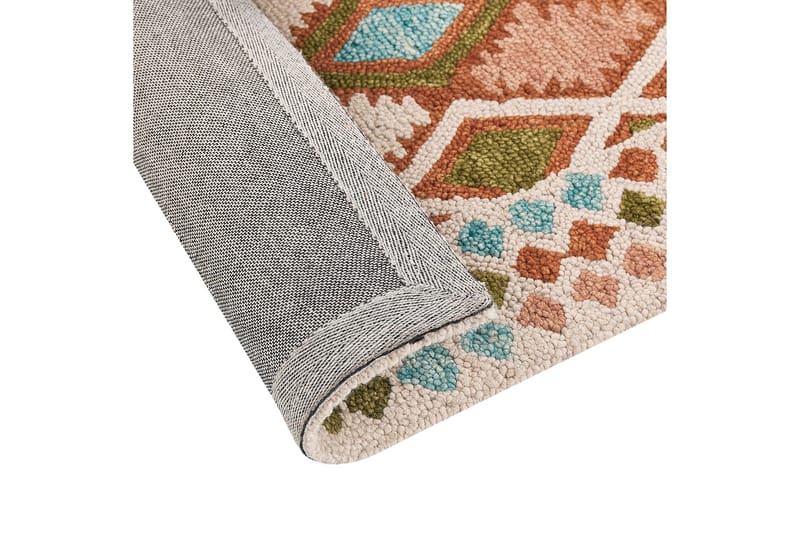 Ermenek Uldtæppe 160x230 cm - Beige - Tekstiler - Tæpper - Moderne tæppe - Uldtæppe