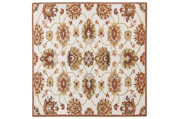 Ezine Ryetæppe 200x200 cm - Beige - Tekstiler - Tæpper - Moderne tæppe - Uldtæppe
