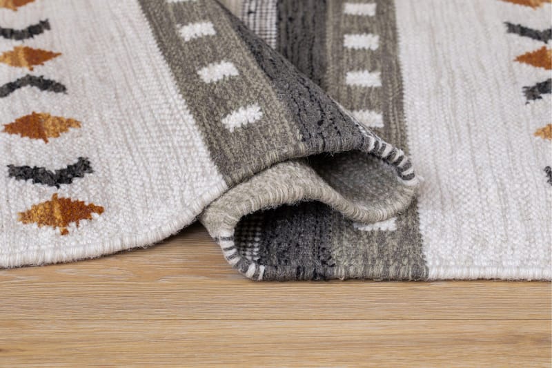 Fagersta Uldtæppe 160x230 cm Rektangulært - Grå - Tekstiler - Tæpper - Moderne tæppe - Uldtæppe