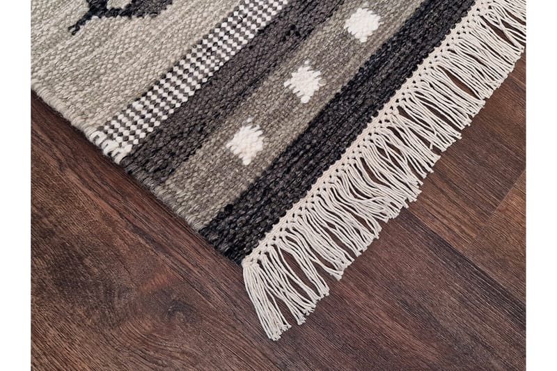 Fagersta Uldtæppe 240x340 cm Rektangulært - Grå - Tekstiler - Tæpper - Moderne tæppe - Uldtæppe