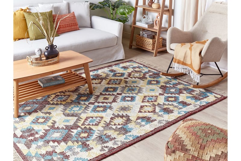 Fener Jutetæppe 140x200 cm - Beige - Tekstiler - Tæpper - Moderne tæppe - Sisaltæpper