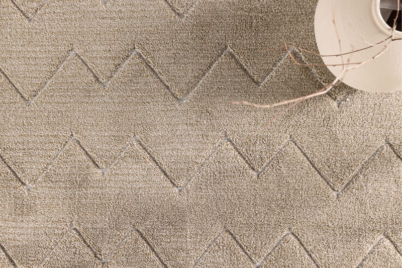 Fia Wilton Tæppe 200x290 cm - Brun - Tekstiler - Tæpper - Moderne tæppe - Wiltontæpper