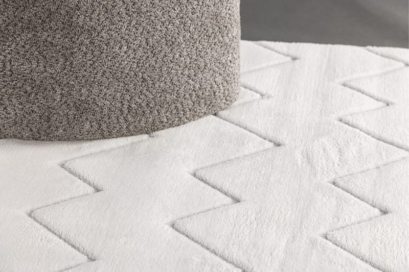 Fia Wilton Tæppe 200x290 cm - Hvid - Tekstiler - Tæpper - Moderne tæppe - Wiltontæpper