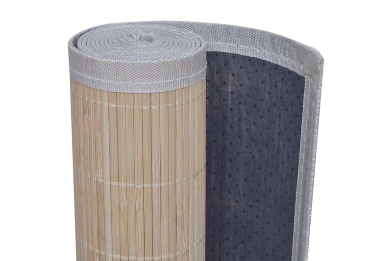 Firkantet Naturligt Bambustæppe 150 X 200 Cm - Beige - Sisaltæpper - Jutemåtter & hampemåtter