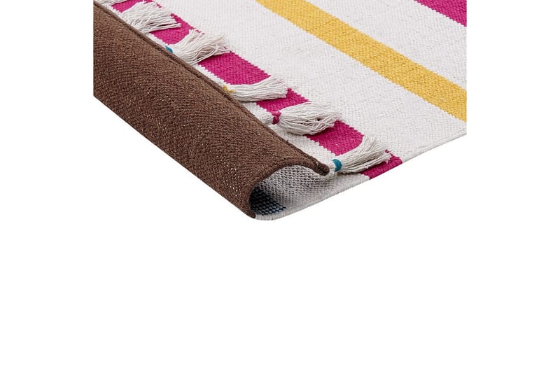 Fladvævet Hisarli - Flerfarvet, hvid, brun, blå, orange, 140x200 cm - Tekstiler - Tæpper - Moderne tæppe - Bomuldstæpper