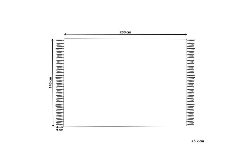 Fladvævet Hisarli - Flerfarvet, hvid, brun, blå, orange, 140x200 cm - Tekstiler - Tæpper - Moderne tæppe - Bomuldstæpper